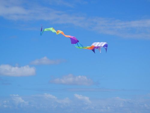 kite blue sky sky