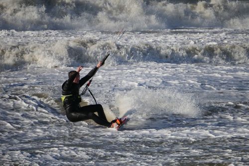 kite kitesurfing sea