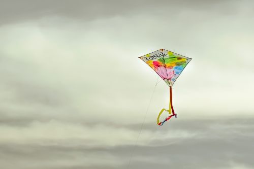 kite colorful flying