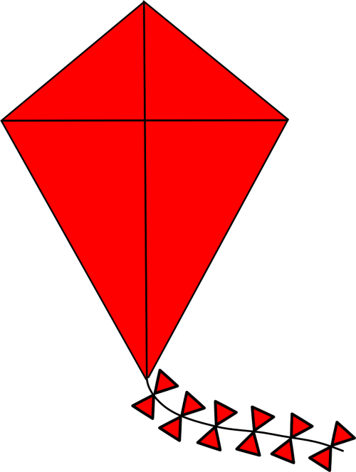kite fly red