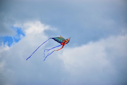 kite  dragon  sky