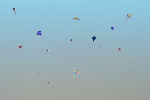 kite flying sky