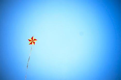 kite blue sky