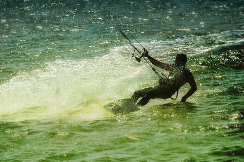 kite surf beach sports in the water