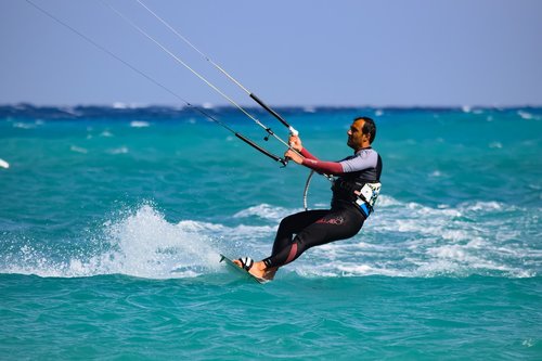 kite surf  surfer  surfing