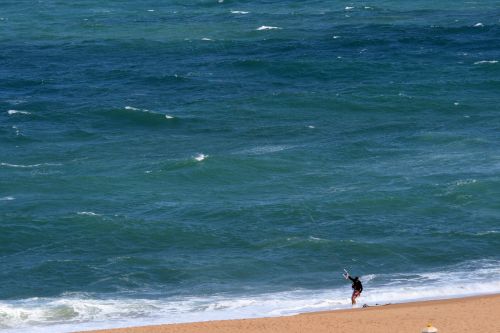 Kite Surfer On Beach 2