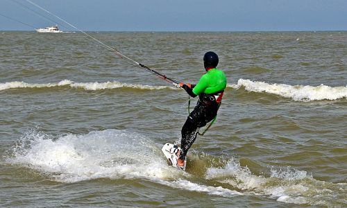 kite surfing surf water sea