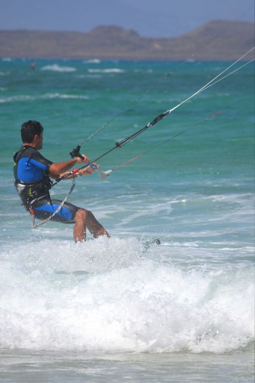 kite surfing sports man