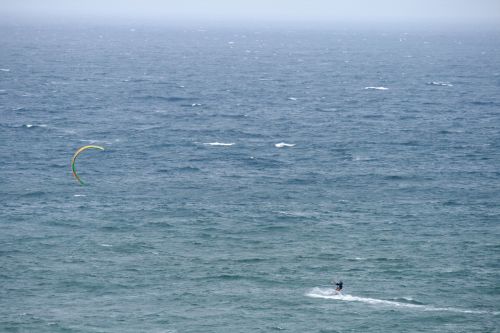 Kite Surfing In The Ocean