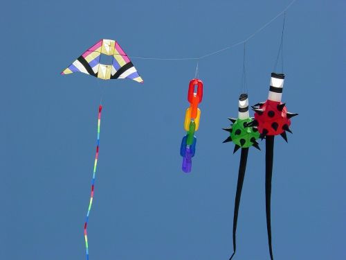 kites colorful sky