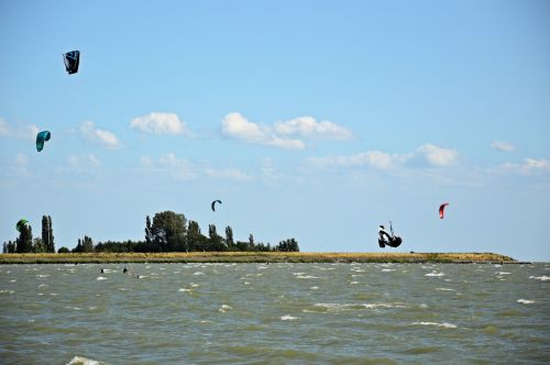 Kitesurfing