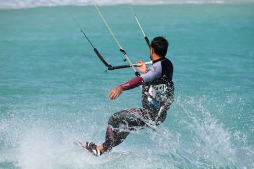 kitesurfing skill action