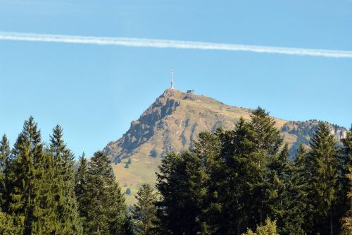 kitzbüheler horn mountain peak transmission tower