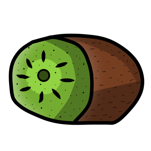 kiwi  fruit  shell