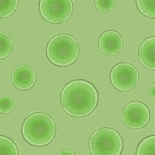kiwi  pattern  green