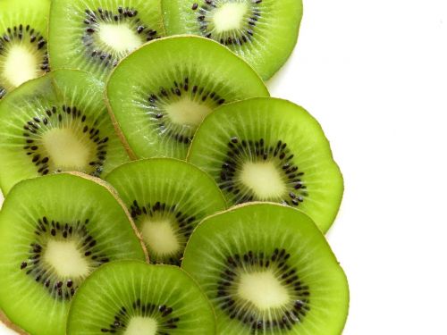 kiwi fruit slices fresh