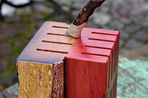 knife block anike oak beams wood