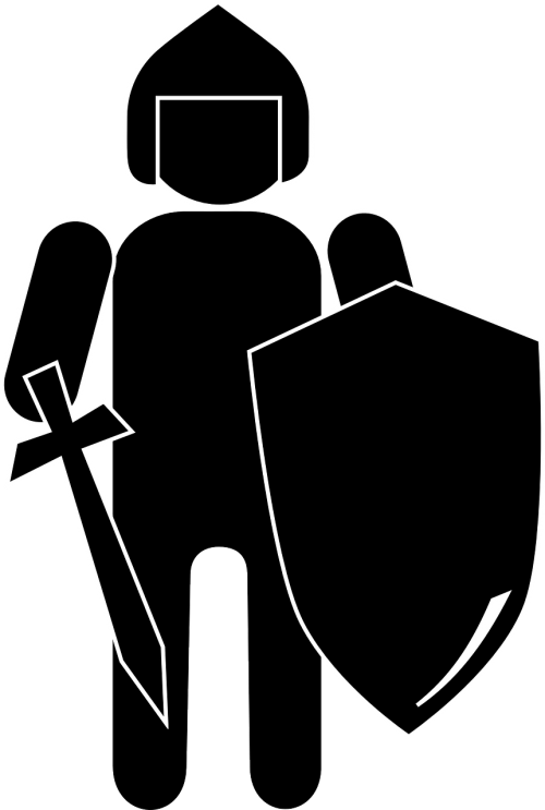 knight medieval shield