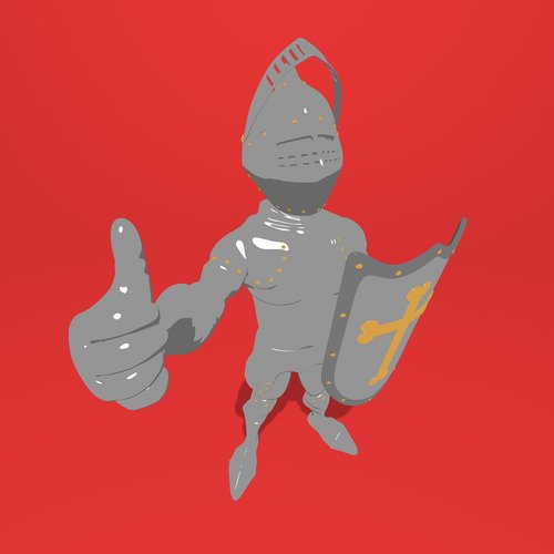knight  3d  medieval