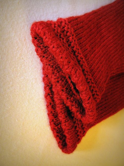 knitt wool red