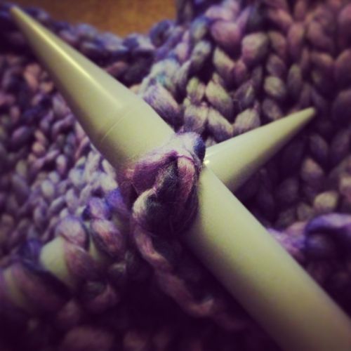 knitted knitting needles