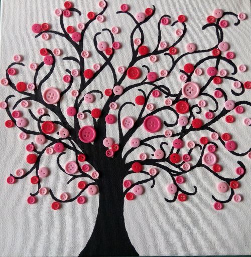 knots tree pink