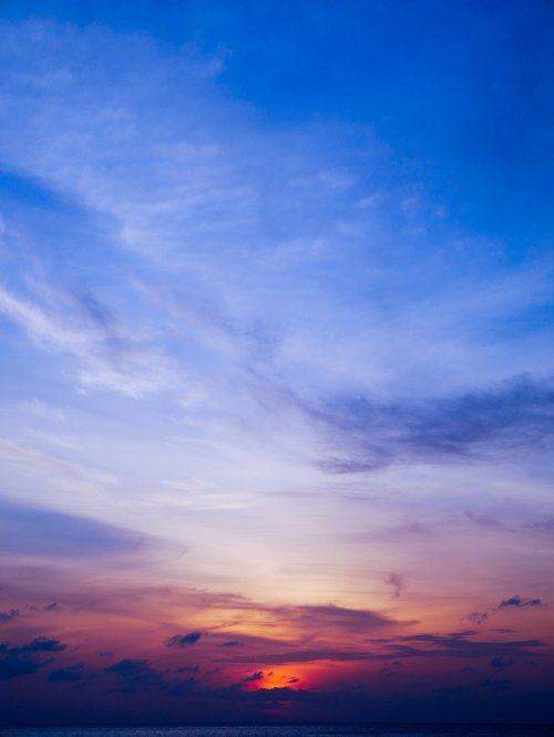 koh samui  sunrise  sea