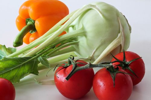 kohlrabi vegetables tomatoes