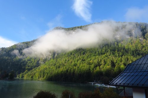 königssee  morning  sun