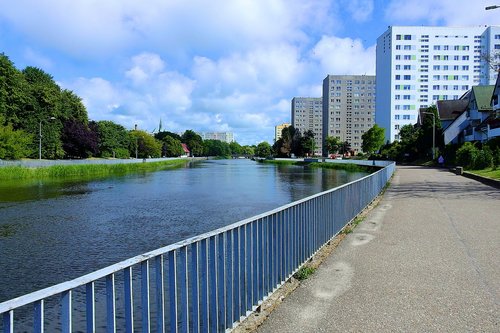 kołobrzeg  the river parseta  landscape