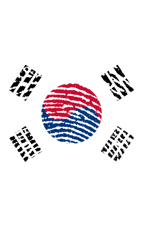 korea flag fingerprint
