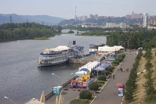 krasnoyarsk quay city