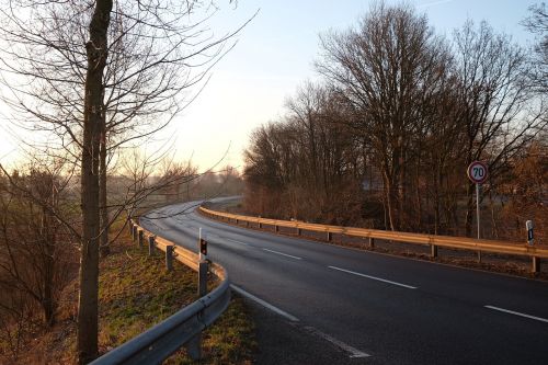 krefeld country road winter