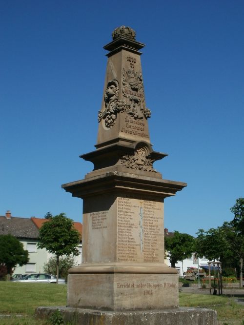 kriegerdenkmal ketsch prussian
