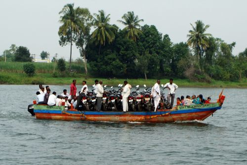 krishna river boat island