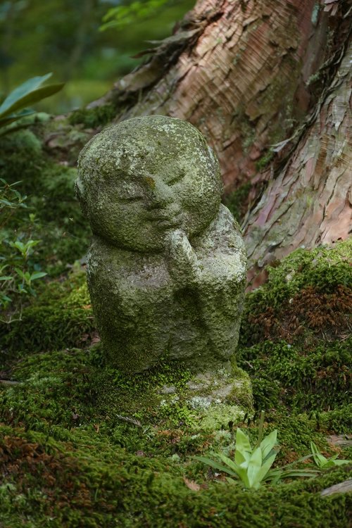 kyoto  stone image  children
