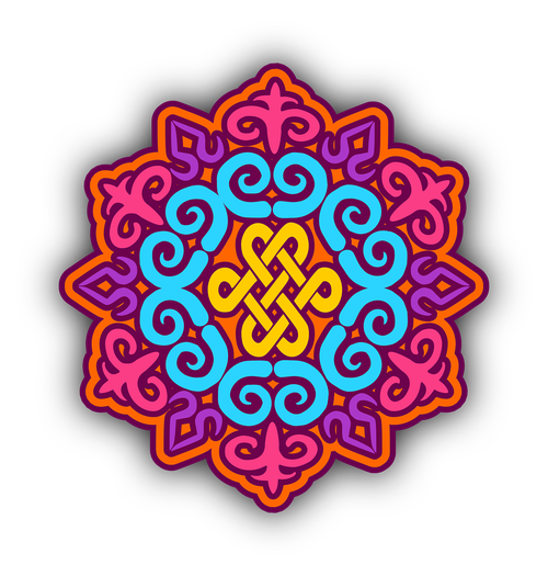 kyrgyz  pattern  mandala