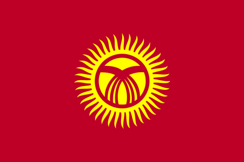 kyrgyzstan flag national