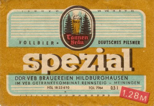 label beer ddr