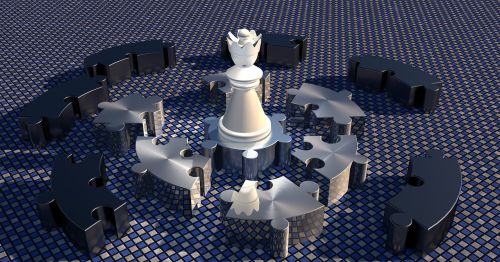 lady chess piece kreispuzzel