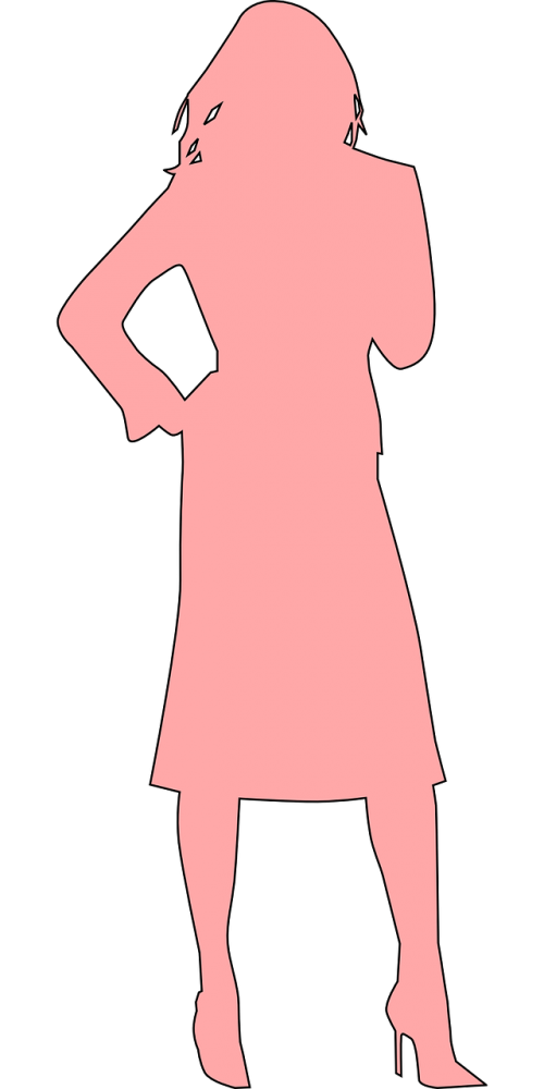 lady silhouette woman