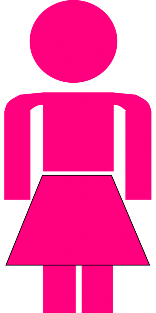 lady female pink