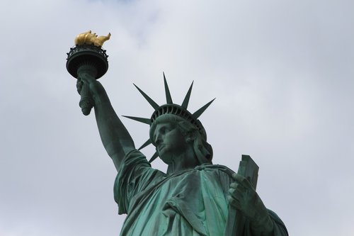 lady liberty  statue  landmark