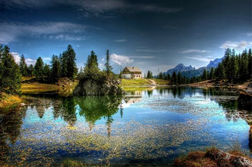 lago federa dolomites nature