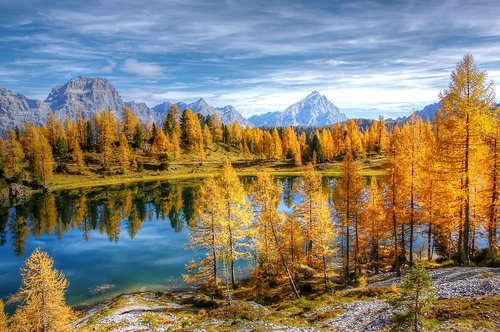 lago federa  bergsee  alpine