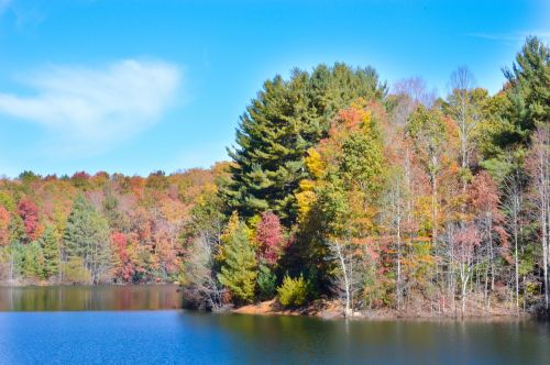 lake fall autumn