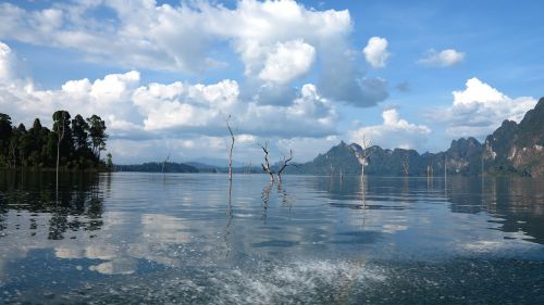 lake landscape blue