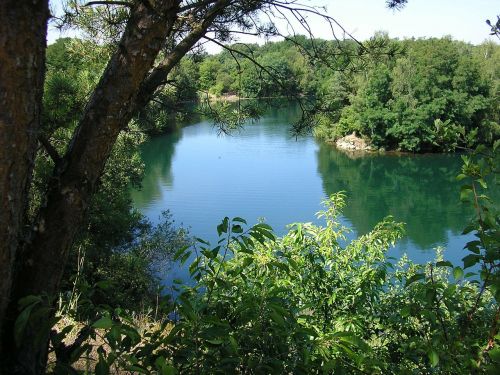 lake landscape pond