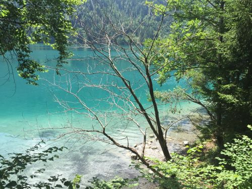 lake lake weissensee green water