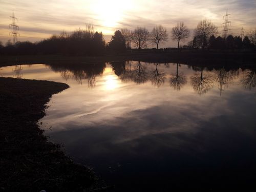 lake water abendstimmung